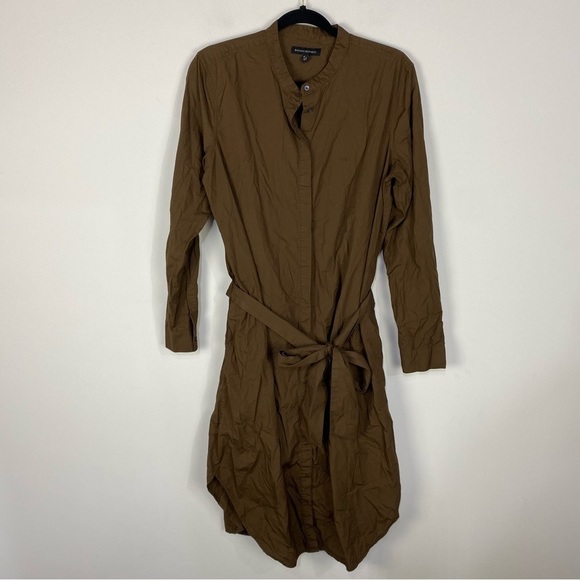 Banana Republic Brown 3 Piece Set Knee Length Dress Minimalist Lagenlook Neutral - Picture 1 of 4